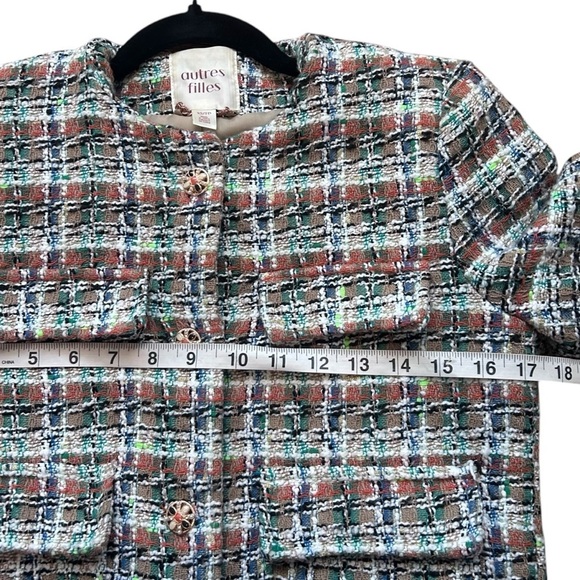 Anthropologie Autres Filles Tweed Jacket with Jewel Buttons- Size XS - Picture 14 of 15